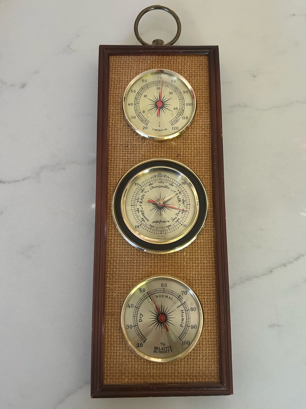 Vintage Whitehall weather station ~ temperature, humidity, barometer